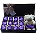 Rosesoap Hot Sales,12Pcs/Box Romantic Rose Soap Flower with Little Bear, Great for Valentine's Day Gifts/Wedding Gift/Birthday Gifts (purple2)
