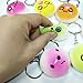 Squishy Emoji Keychain, Mini Soft Mochi Squishy Toys for Easter Theme Party Favors, 10PCS Random Fidget Keychain Decoration Toys for Easter Eggs