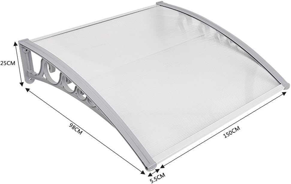 Flyelf Door Canopy Awning Shelter Front Back Porch Outdoor Door Shade Cover (100X150cm)