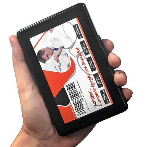 TEKPREM Magnetic Eyeglass Repair Tool Kit, Eye Glasses Repairing Screwdriver Set with Eyeglass Screws,Silicone Nose Pads,Tweezer,Small Screwdriver for Eyeglasses,Sunglasses and Nose Pads Replacement