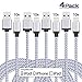 iPhone Charger, Everdigi 4Pack 10FT 8pin Premium Nylon Braided Lightning to USB Cable Charging Cord Compatible with iPhone 7,7 Plus,6,6s,6 plus,6s plus,5,5s,5c,iPad, iPod (White)