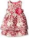 PIPPA & JULIE Girls' Pink Brocade Dress