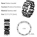 Multi Tool Bracelet,LETIN Stainless Steel Wearable Tread Multifunctional 29 IN 1 Bracelet Screwdriver Tool for Sailing/Travel/Camping Hiking Outdoor Emergency Kit Best Father Day's Gift (Black)