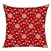Dofilachy 6pcs Christmas Father Sonwflake Throw Pillow Cover Home Sofa Cushion Case Protectors 18x18 inches Without Core