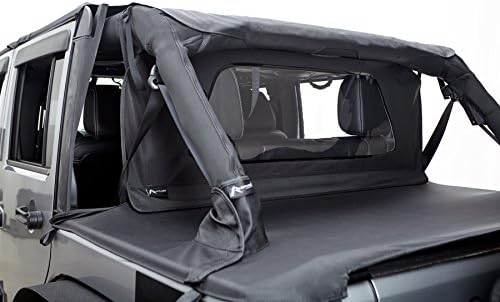 Amazon Com Rampage Products 731035 Tonneau Cover For 2007 2018 Jeep Wrangler Jk Unlimited 4 Door Black Diamond Automotive