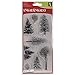 Inkadinkado Incardinate Christmas Woodland Wonderland Unmounted Clear Rubber Stamp Set for Cards and Scrapbooking, 4'' L x 8'' H, 8 pc.