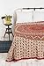 Bohemian Psychedelic Intricate Floral Design Kerala Tapestry Wall hanging Magical Thinking Tapestry Indian Hippie Bedspread Tapestry (Queen (84 X 85 inches approx), Orange-Red Border)