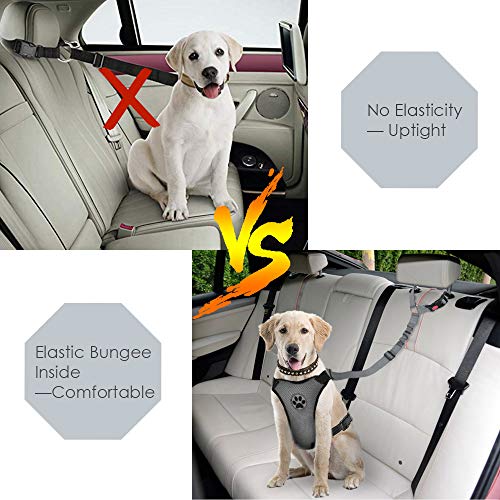 SlowTon Dog Seat Belt for Car, 2 Pack Pet Car Seatbelt Headrest
