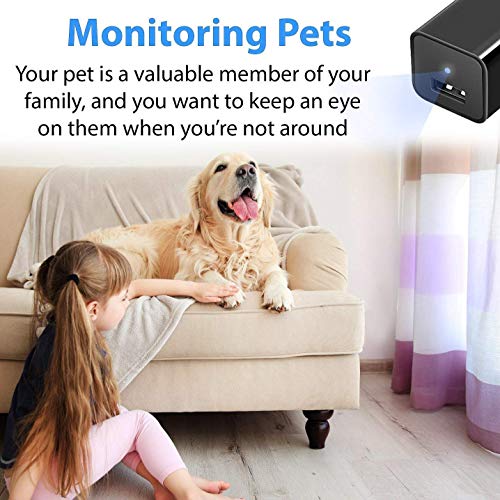 Hidden Spy Camera 1080P HD USB Wall Charger for Home Security Surveillance Baby Pet Monitor Video Recorder Mini Nanny Cam by Funcilit - Thumbnail 5