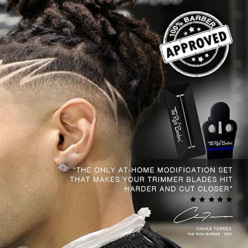 The Rich Barber 1 Minute Blade Modifier & 10 Second Blade Setter, Blue