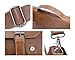 Pu Faux Leather Briefcase Vintage Leather Shoulder Messenger Bag Laptop