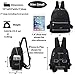 Lily & Drew Nylon Mini Casual Travel Daypack Backpack Purse (Small Black)
