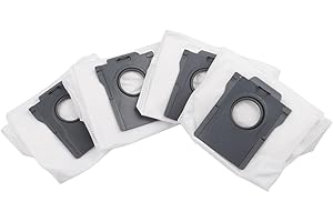 Replacement Dust Bags for Dreame D20 Plus Robot Vacuum, 4-Pack High-Efficiency Non-Woven Filter Bags with Auto-Empty Station 