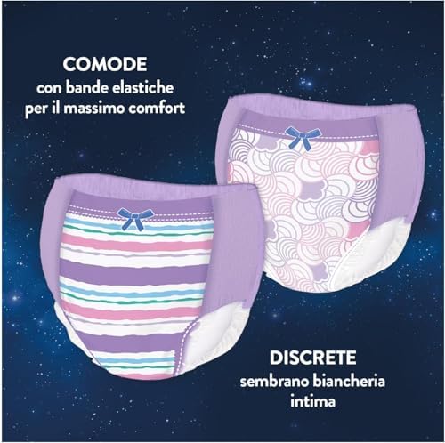 Drynites Pannolini, Taglia L (30-48 Kg), Mutandine assorbenti bambina, 8-13 anni, 52 Pz
