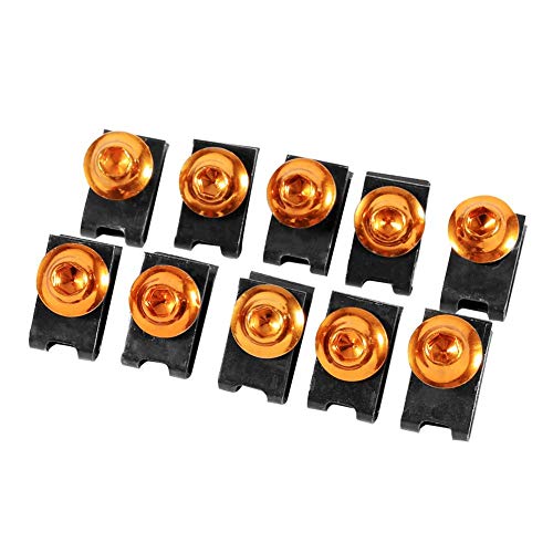 Motorcycle Fairing Body Screws Bolt, 5 * 16MM Motorcycle Fairing Kit Screw Spire Speed Fastener Clip Nut(Gold) clip nuts piece moto 650 bandit