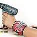Danslesbls Super Magnetic Wristband, Keeps Screws, Nails and Tools Handy While Working