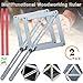 Miter Angle Measuring Ruler,Aluminium Alloy Protractor,Corner Angle Finder Multi Angle Measurement Tool Bevel & Corner Protractor Angle Divider for Woodworking Flooring Tile - Rust-proof by Yoruii