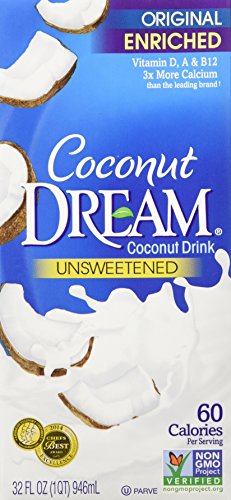 COCONUT DREAM Enriched Original Unsweetened Coconut Drink, 32 Fluid Ounce (Pack of 6)