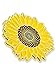 PinMart Detailed Yellow Sunflower Summer Enamel Lapel Brooch Pin