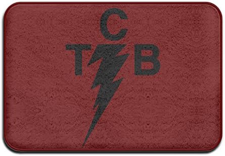 OpAppi TCB Elvis Presley Logo Printed Design Non-slip Square Doormats Floor Mats,Front Door/Bathroom Mats (23.6"x15.7",L X W)
