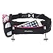 Fitletic Hydration Running Belt With 12oz Quick Flow Water Bottle For Men & Women –Race Belt, Gel Holders & Bib Toggles Patented Bounce Free Design, Water Resistant- Fits All Phones – Fully Loaded