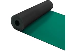 AVRILKEY ESD Anti-Static Mat Roll - 23.7" x 118" High-Temperature Grounding Rubber Mat Desktop Use - Ideal Phone, PC, ESD-Sensitive Device Repair - Green