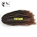 3Pcs Hot Sale 18'' 100g Afro Kinky Curly Twist Hair Crochet Braids Marley Braid Hair Extension Senegalese Twist Crochet Braiding Hair (1B/30#)