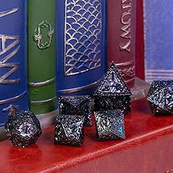 UDIXI Metal DND Dice Set, 7PCS Polyhedral D&D Dice