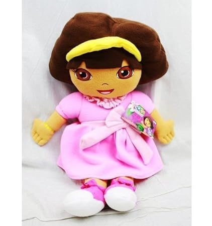 Dora The Explorer Princess Dress Plush Pillow 24 Inch Amazon In