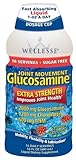 Wellesse Joint Movement Glucosamine with Chondroitin + MSM, Natural Berry Flavor, 16-Ounce (480 ml) (Pack of 2)