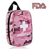 Roobuck First Aid Kit for Hiking, Backpacking, Camping, Travel, Car & Cycling. with Waterproof Laminate Bags You Protect Your Supplies! Be Prepared for All Outdoor Adventures or at Home & Work