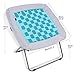 REDCAMP Folding Bungee Web Chair for Teens Kids Adults,31x31.5x31.5 inches,White & Turquoise
