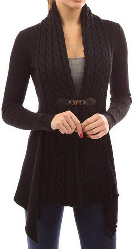 2025 - Cardigan Da Donna, Largo, Alla Moda, Casual, Aperto Davanti A - Foto 5