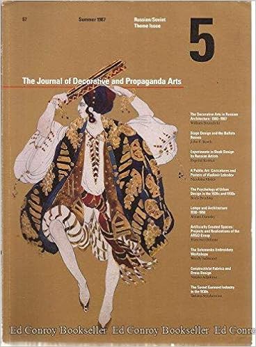 The Journal Of Decorative And Propaganda Arts No 6 Fall 1987