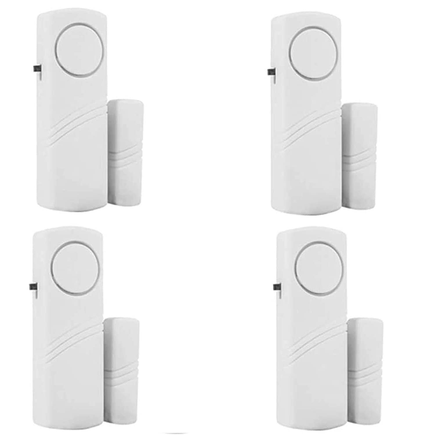 Photo 1 of 4 Pack Door Window Alarm, Magnetic Burglar Alert Sensor, Loud Door Alarms for Kids Safety, DIY for Home Security, Office Protection,Shopping Store AAA Battery