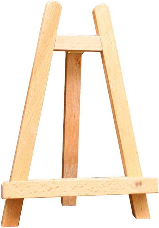 Easels Mini Miniature Desktop Display Stand Small-scale Album Rack Advertising Rack Beech Wooden Sketchpad Bracket (Color : 1 piece)