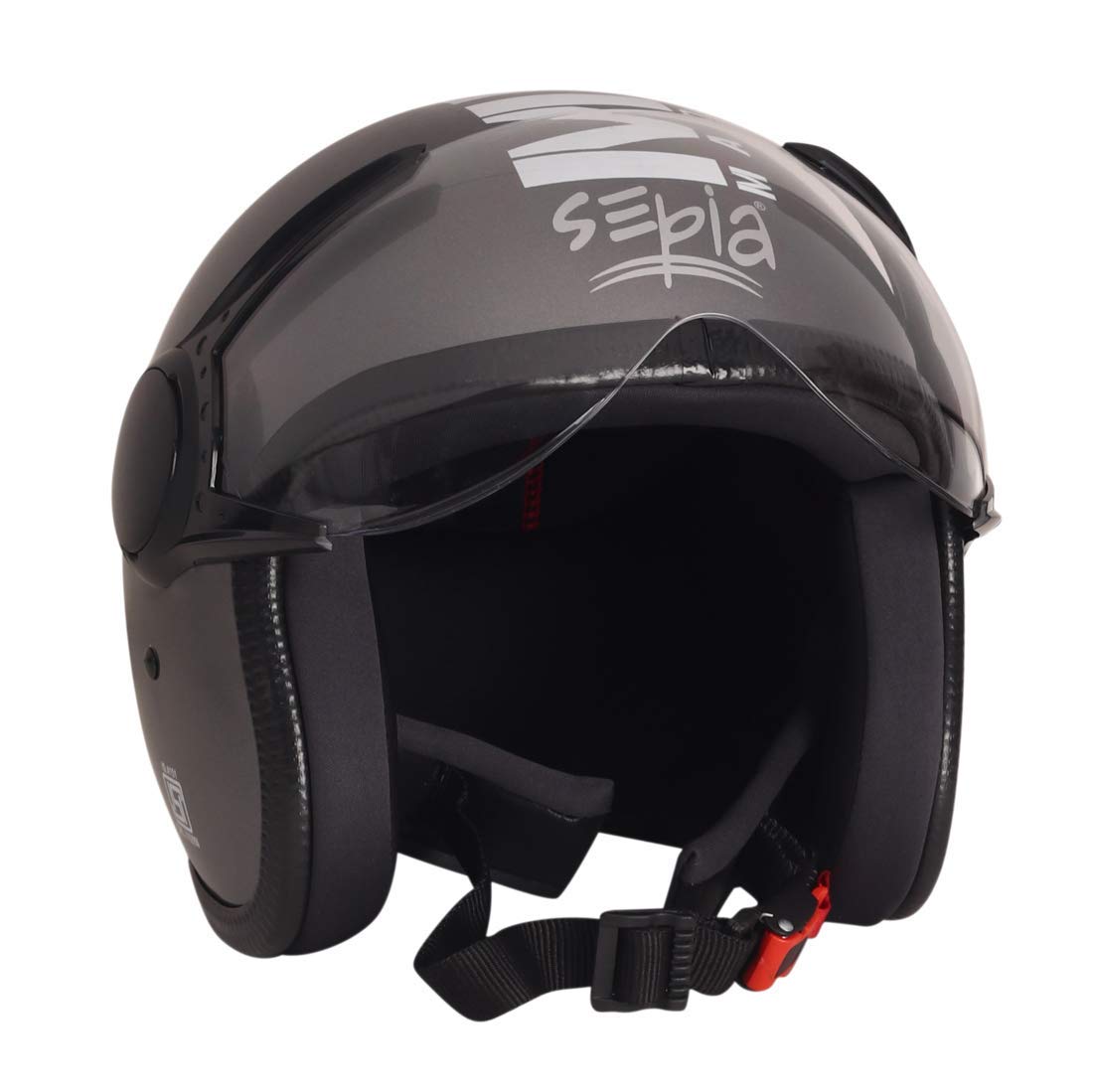 Sepia Muscle Rider Open Face Helmet 