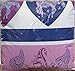 Girls PAISLEY PONY HORSE Purple & Blue HEARTS 6pc Comforter Set W/Sheets (Bed in a Bag) (Twin Size)