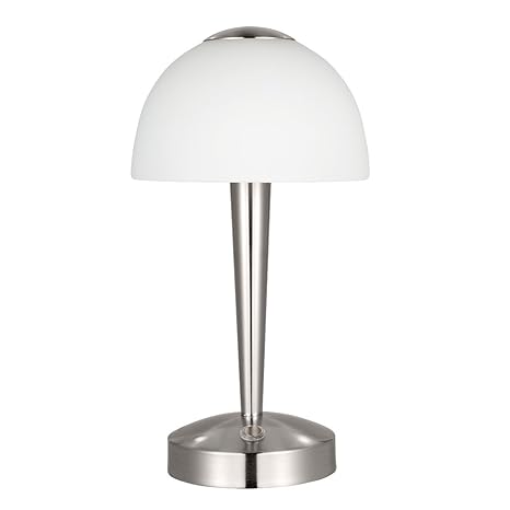 Yepran 11 End Side Bedside Table Lamp Led Touch Lamp Dimmer With 3 Brightness Levels Metal Base Glass Shade For Bedroom Living Room Home Decorations