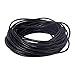 PandaHall Elite 1 Roll 3 mm Cowhide Round Leather Cords for Bracelet Neckacle Beading Jewelry Making 10 Meter / 11 Yard Black