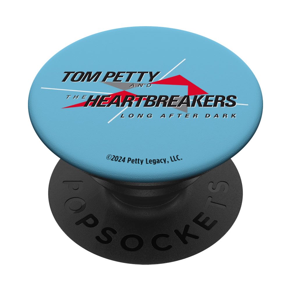 Tom Petty Long After Dark Logo Black Letters PopSockets Adhesive PopGrip