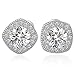 Studs Earrings Square Cz Stud Earrings  Fashion Stud Earrings for Women