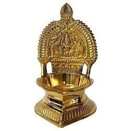 Skywalk Metal Brass Laxmi Diya for Puja