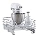 Household Essentials Glidez Chrome-Plated Steel Extended Depth 1-Tier Sliding Under Sink Cabinet Organizer, Chrome