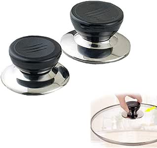 2pcs Chytaii Tirador para Tapa de Olla Recambio Repuestos Accesorio