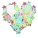 Pack of 200 Luminous Stars Glow in The Dark Fluorescent Noctilucent Plastic Wall Stickers Decals for Home Ceiling Wall Decorate Baby Kids Gift Nursery Room by BeautyMood (3.8cm)
