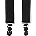 KK and Jay Supply Shirt stays for men - Premium shirt garters for men - The ORIGINAL Premium Stay Tucked Shirt Garters (Solid Black)