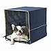 Pet Dreams Dog Crate Cover - Breathable Fabric Kennel Topper for Single-Door Crates, Fits iCrate Dog Cages 18, 24, 30, 36, 42, 48 Inches (Light Denim, X Large, 42