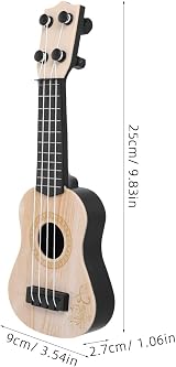 Toddmomy Wooden Ukulele Toy for Kids, 10 Inch Educational Musical Instrument view 2
