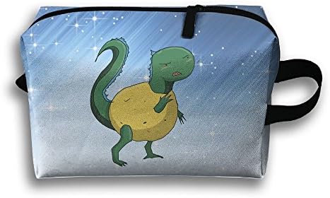 Funny Dinosaur Fashion Make-up Storage Bag Multifunction Premium Travel Case Brush Organizer
